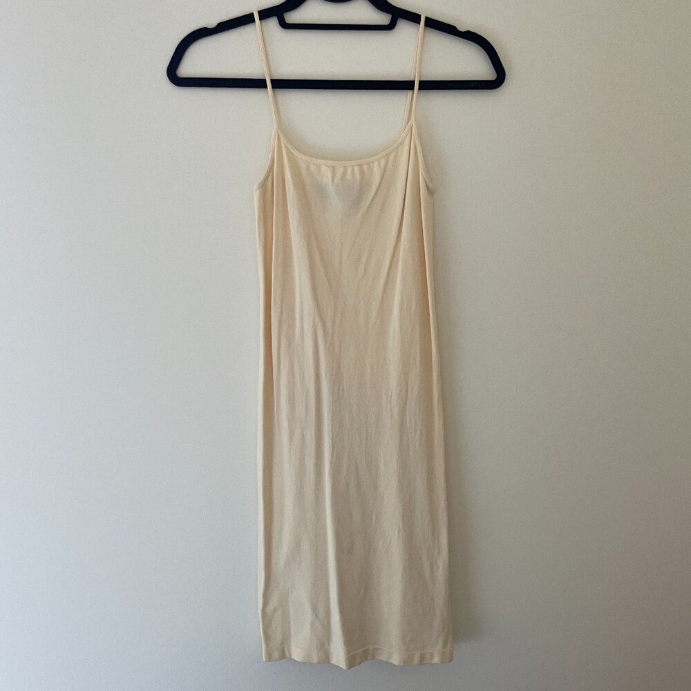 Bobbles and Lace Cream Slip Dress